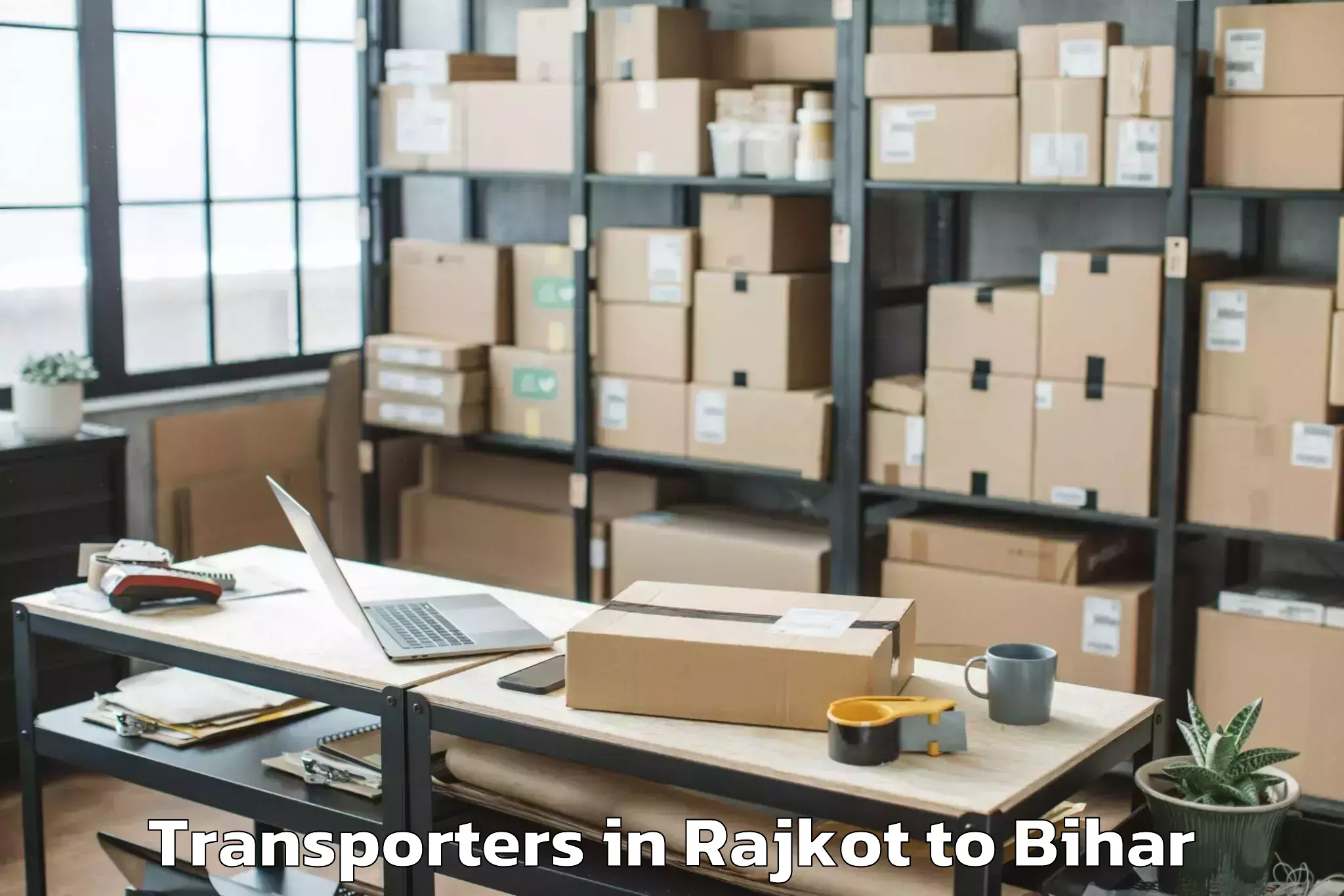 Professional Rajkot to Masrakh Transporters